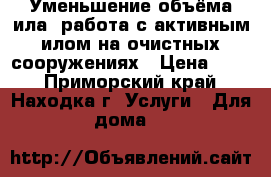 Уменьшение объёма ила, работа с активным илом на очистных сооружениях › Цена ­ 10 - Приморский край, Находка г. Услуги » Для дома   
